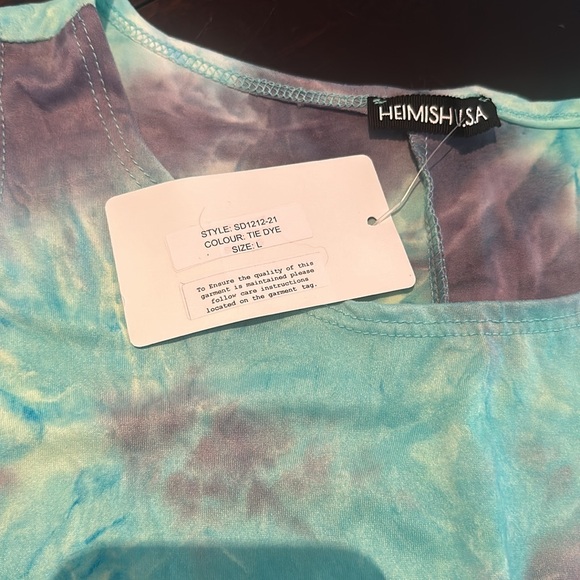 NWT Tie dye slip dress - size Large - Picture 2 of 3